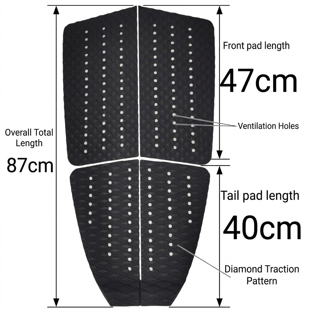 One Sports deck pad and all measurements