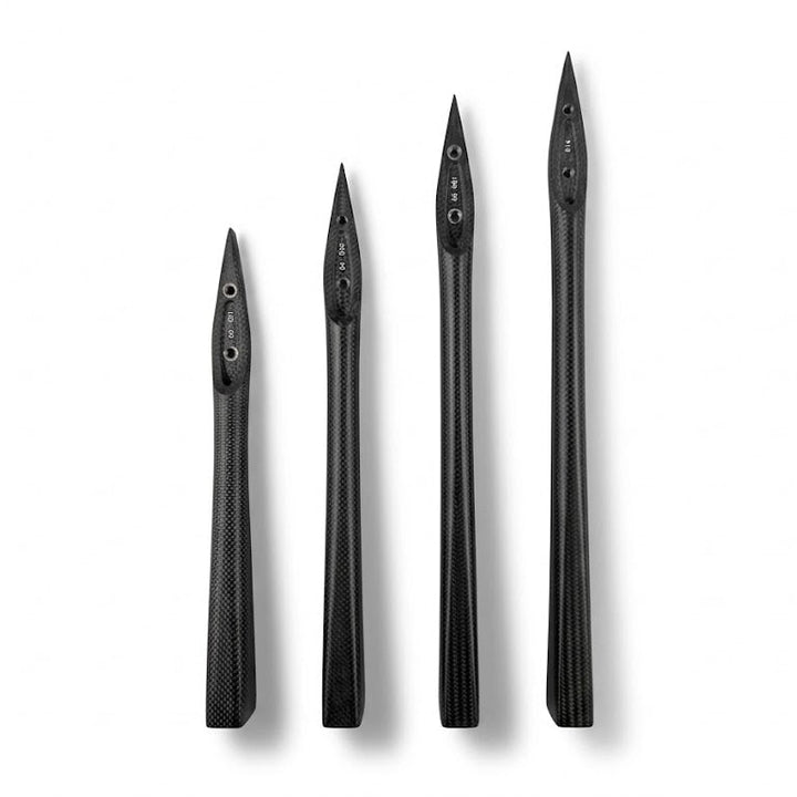 Image of all four tail sections for the titanium fuse for one ocean Sports