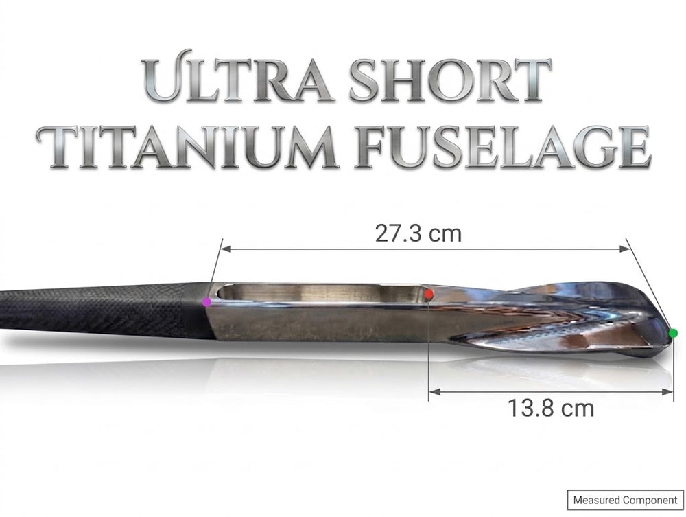 Ultra short titanium fuse section with measurements