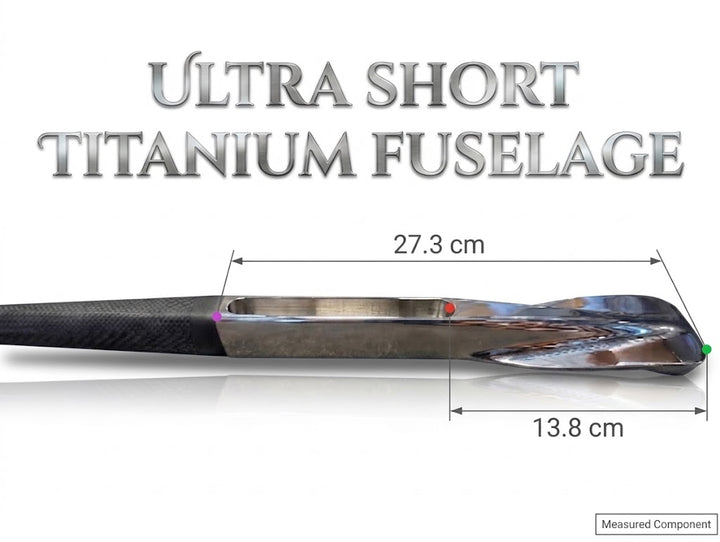 Ultra short titanium fuse section with measurements